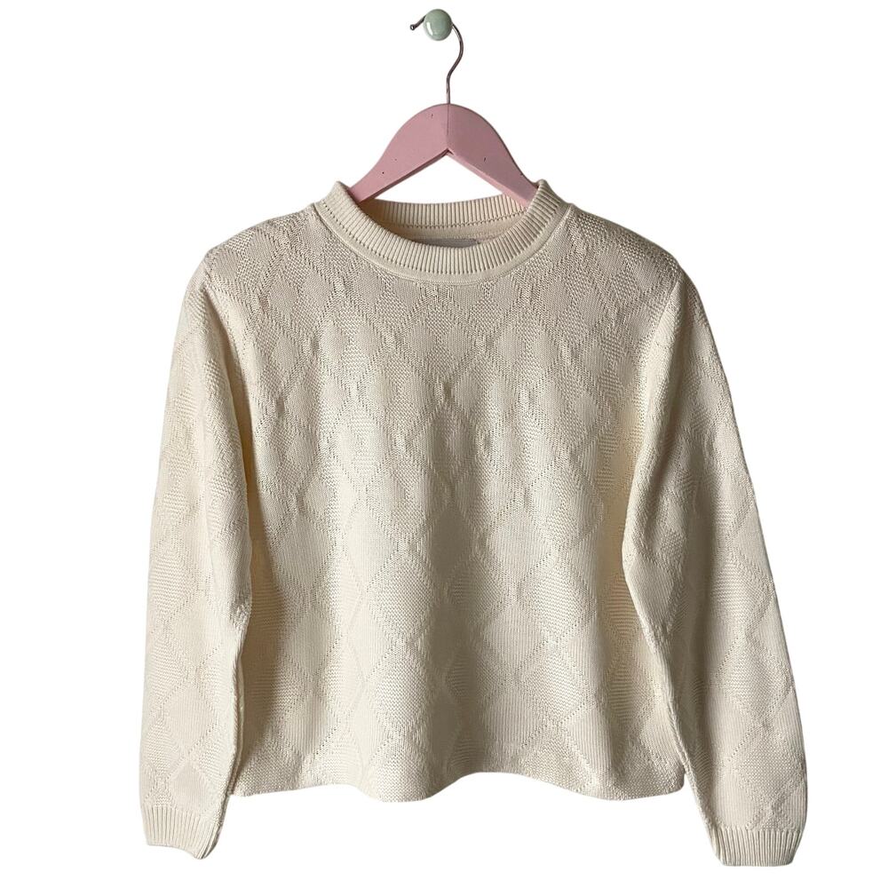Alfred Dunner Vintage Cream Sweater